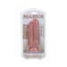 Realrock Two In One 5 and 6 inch dual-ended dildo with suction cup in clear retail packaging.