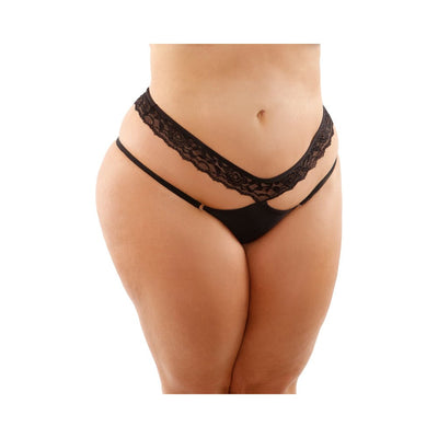 Ren Microfiber Panty With Double-strap Waistband Black