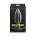 Black Renegade Bomba premium silicone anal plug displayed on sleek black packaging with yellow text.
