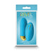 Blue Revel Winx insertable remote bullet vibrator with gold accents in retail packaging.