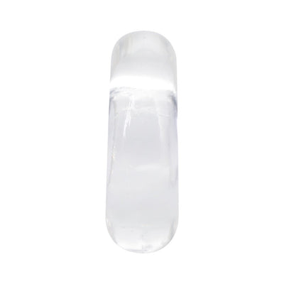 Clear, soft, stretchy silicone C-ring designed for comfort and performance enhancement.