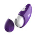 Purple ROMP Discreet Suction Vibrator with removable white silicone suction head and two-button control panel shown on white background.