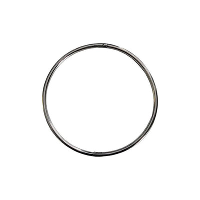 Thin stainless steel fashion collar with a smooth polished finish, designed for a 16-inch neck.