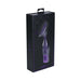 Purple Royal Gems Duchess silicone rechargeable vibrator in black decorative packaging with clear window display
