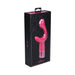 Pink Royal Gems Majestic silicone rechargeable vibrator in black and pink decorative packaging box.
