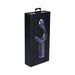 Purple Royal Gems Majestic silicone rechargeable vibrator in black packaging with decorative purple accents.