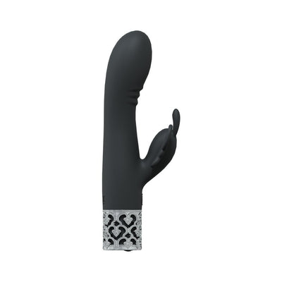 Royal Gems Monarch Silicone Rechargeable Vibrator Black - SexToy.com