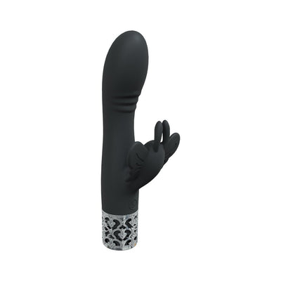 Royal Gems Monarch Silicone Rechargeable Vibrator Black - SexToy.com