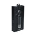 Black Royal Gems Scepter silicone rechargeable vibrator in elegant packaging with decorative silver detailing at the base.