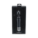 Black Royal Gems Scepter rechargeable silicone vibrator with decorative silver base in black packaging box