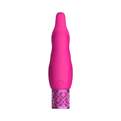 Shots Royal Gems Sparkle Rechargeable Flicking Silicone Bullet Vibrator