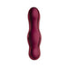 Sleek maroon Ruby Glow Rosa Saddle Vibrator with smooth, contoured design for versatile stimulation.