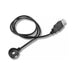 Black USB charging cable with magnetic connector for Ruby Glow Rosa Saddle Vibrator.
