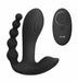 Black Vive Kata Double Pen Vibe with three stimulation points and a wireless remote control.
