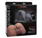 Packaging of CalExotics Stroke It Life Size Ass in brown with product image and model pose on front.