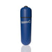 Compact blue Screaming O 4b bullet vibrator with smooth finish and logo on a white background.