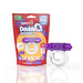 Screaming O DoubleO 6 vibrating double ring in grape color with eco-friendly packaging on white background.
