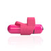 Compact pink finger vibrator with ergonomic loop and smooth bullet design for targeted stimulation and easy wear.