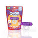 Screaming O 4b Owow vibrating cockring in grape color with clear stretchy ring and eco-friendly packaging.