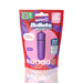 Purple Screaming O 4T Bullet Vibrator in eco-friendly compostable packaging with battery and waterproof icons.
