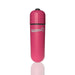 Compact pink Screaming O 4t Bullet Vibrator with smooth finish and black power button on top.