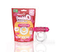 Screaming O DoubleO 6 vibrating double ring with pink bullet vibrator and clear stretchy rings in eco-friendly packaging