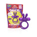 Purple Screaming O 4T Ohare XL double ring with flexible rabbit ears and bullet vibrator, shown with eco-friendly packaging.