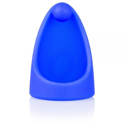 Blue silicone SlingO with a rounded pressure ball designed for comfortable perineum stimulation.