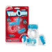 Screaming O VibrOman kit with three clear and blue textured vibrating rings for enhanced male pleasure.
