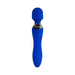 Selopa Blue Belle dual-ended blue silicone vibrator with textured wand head and control buttons on handle
