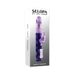 Purple Selopa Bunny Thruster vibrator with rotating shaft and bopping rabbit ears shown on product packaging.