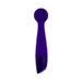 Slim purple silicone wand with rounded head and ergonomic handle, designed for targeted vibrations and easy use.