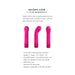 Three views of the Selopa Paradise G pink silicone G-spot vibrator with product features and dimensions text.
