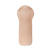 Light beige life-like stroker with soft, smooth texture designed for discreet personal use.