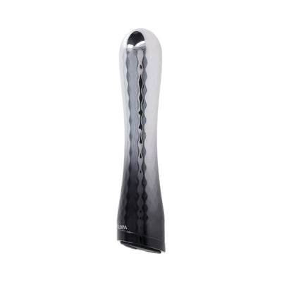 Selopa Silverado Rechargeable Vibrator Abs Plastic & Silicone Silver/black - SexToy.com