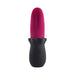 Rechargeable Selopa Tongue Teaser vibe with flexible magenta silicone tip and textured black handle with power button.