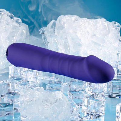 Selopa Ambition Rechargeable Vibrating  Thrusting Vibrator Silicone Purple