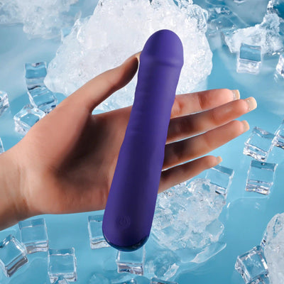 Selopa Ambition Rechargeable Vibrating  Thrusting Vibrator Silicone Purple