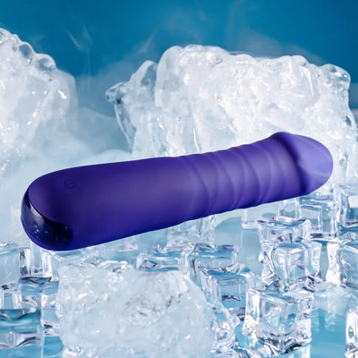 Selopa Ambition Rechargeable Vibrating  Thrusting Vibrator Silicone Purple