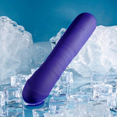 Selopa Ambition Rechargeable Vibrating  Thrusting Vibrator Silicone Purple