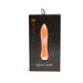 Coral-colored Sensuelle 60SX AMP silicone bullet vibrator in black retail box with window display and branding.