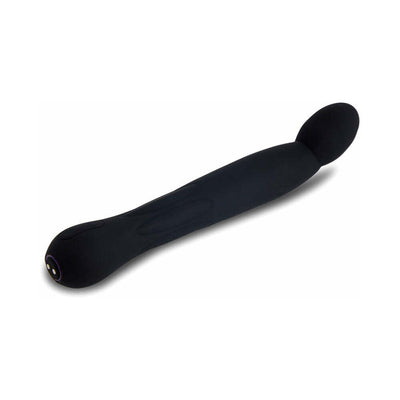 Black Sensuelle Ace Pro vibrator with elongated body and rounded oscillating head, designed for targeted stimulation.