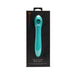Sensuelle Daisy Triple Action Blue multi-function vibrator in sleek turquoise with black packaging.