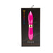 Nu Sensuelle Deux Bullet double-ended vibrator in magenta with gold accent in black packaging box.