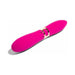 Double-ended magenta vibrator with gold accent and dual distinct rounded ends for versatile stimulation.