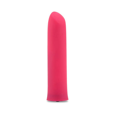 Pink Sensuelle Nubii Evie Bullet vibrator with smooth, curved design and discreet base button.