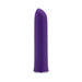 Purple Sensuelle Nubii Evie Bullet vibrator with smooth, sleek design and angled tip on white background.