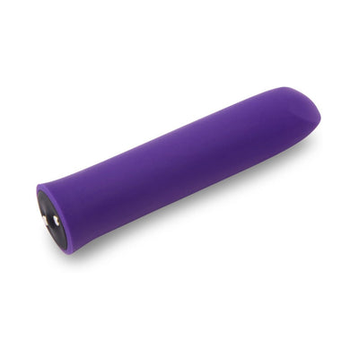 Purple Sensuelle Nubii Evie Bullet vibrator with smooth, sleek design and rounded tip on white background.