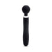 Black Sensuelle Nubii Lolly Wand with textured handle and rounded head on white background