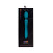 Sensuelle Nubii Mika Mini Wand in teal with three-button control, displayed in black branded packaging.